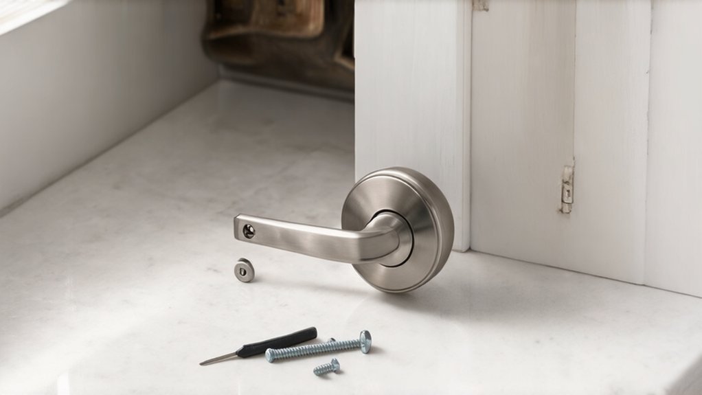 bathroom door lock replacement