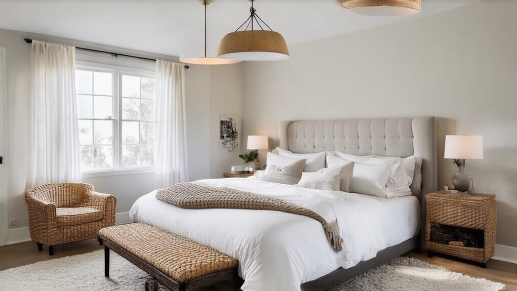 bedroom makeover with textures