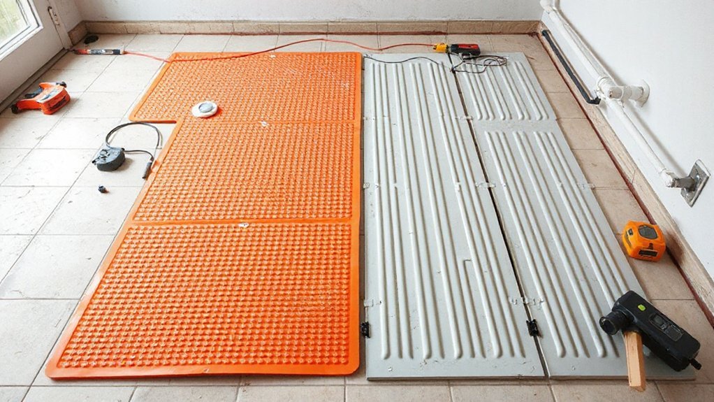choose electric or hydronic to install underfloor heating
