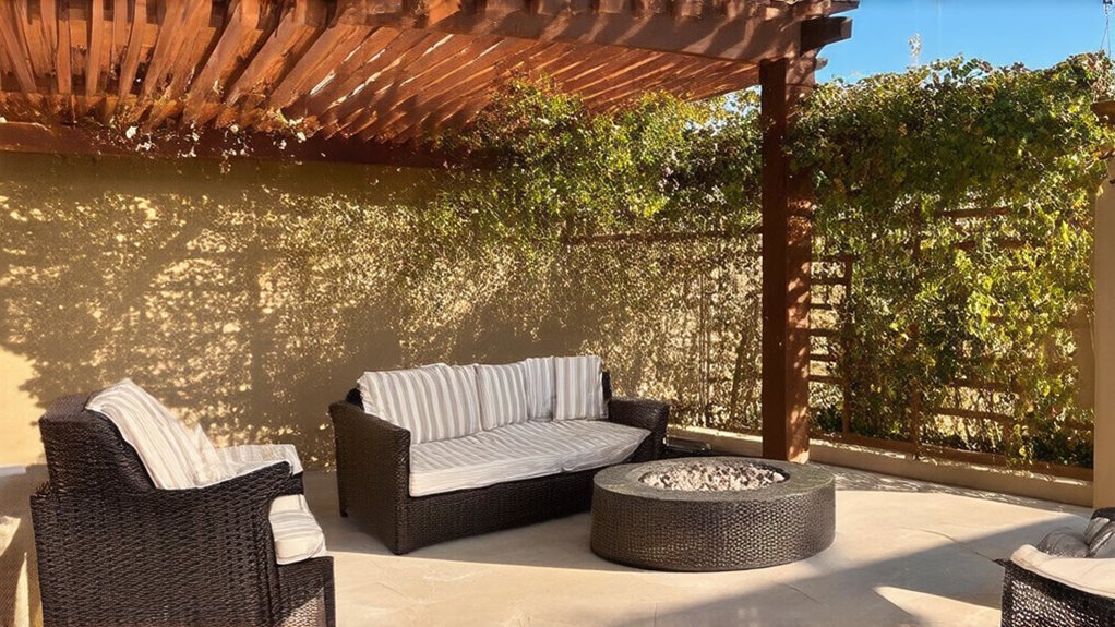 design shaded garden seating