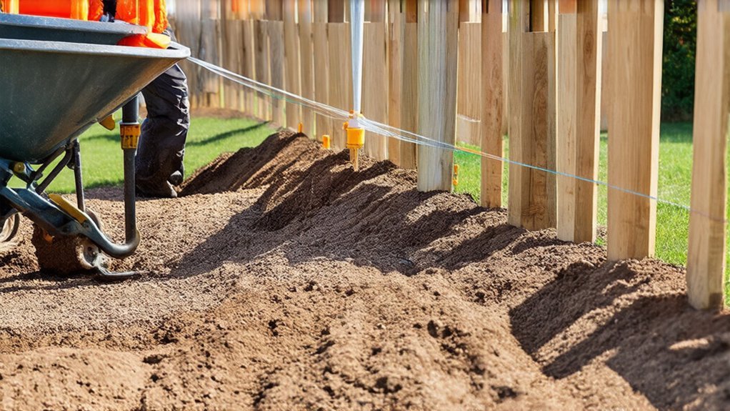 install durable straight fencing
