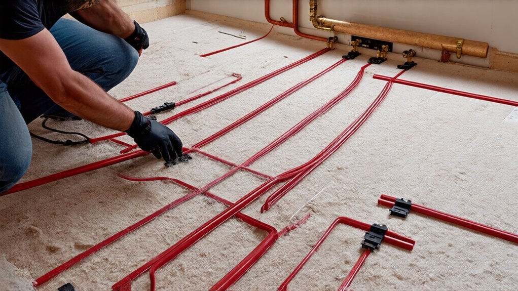 installing underfloor heating system