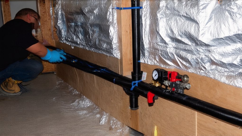 installing water underfloor heating