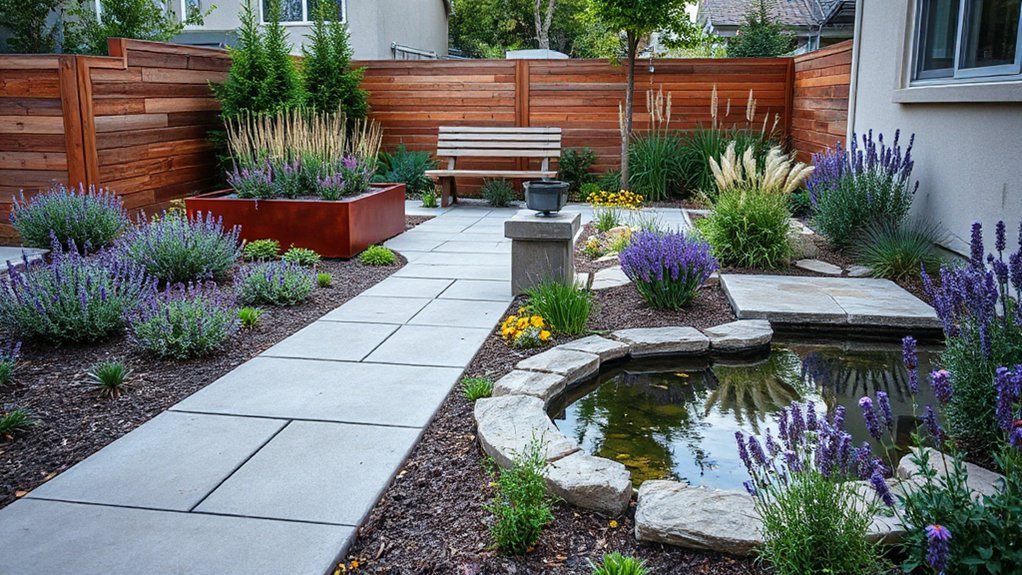 layered planting and corridors