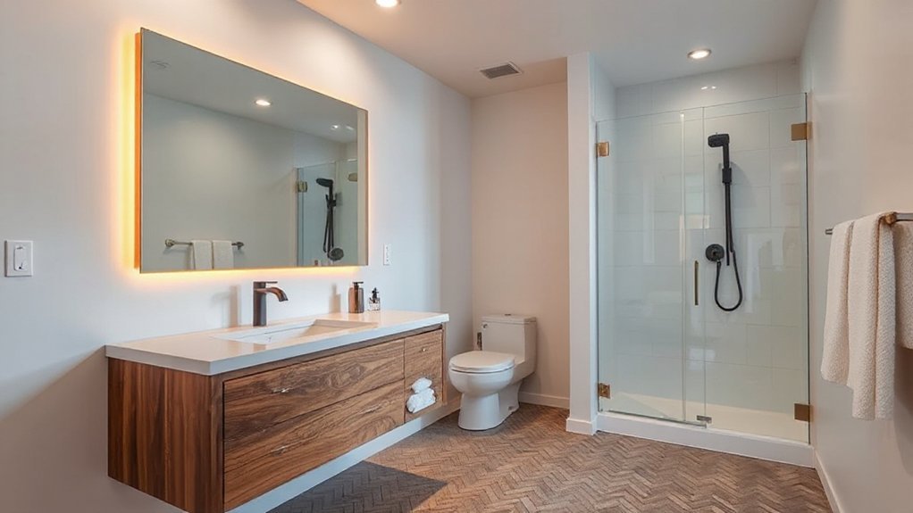 optimal bathroom lighting setup