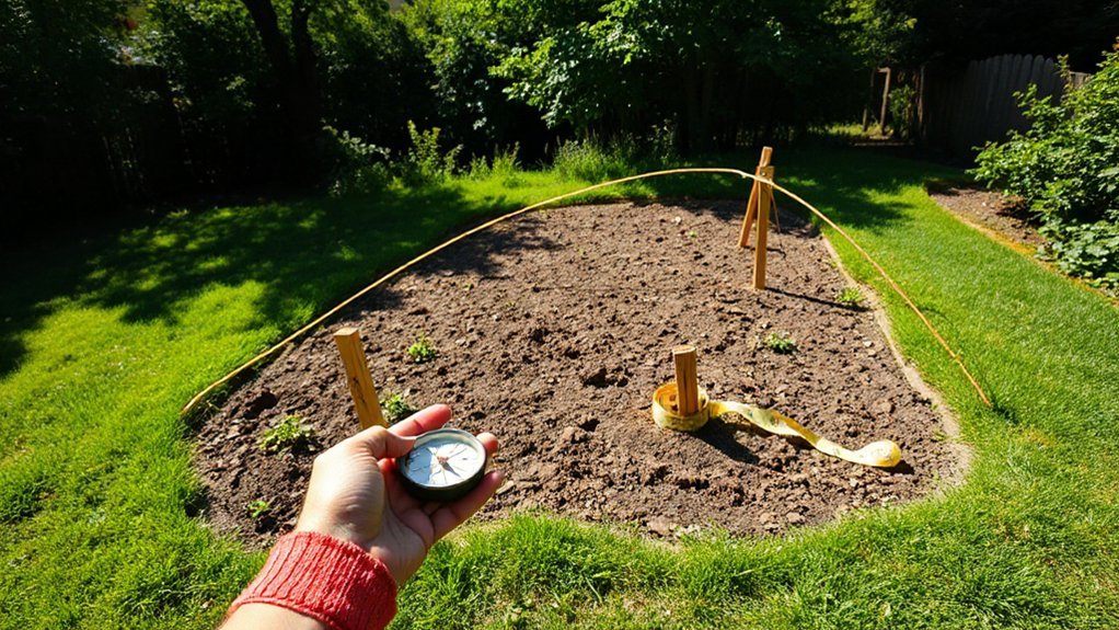 optimal sunny garden location