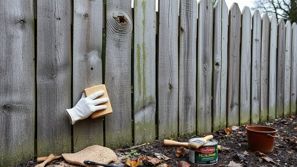 prepare treat repaint stain