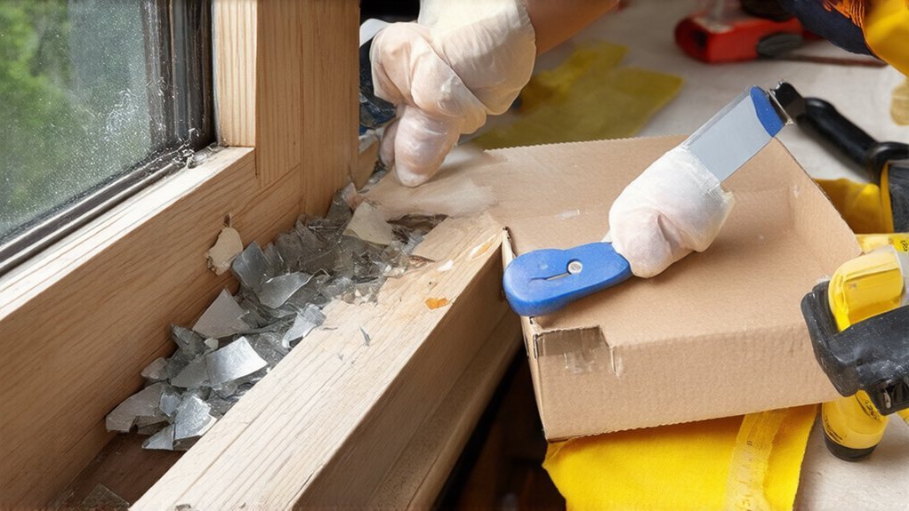 replace broken window safely
