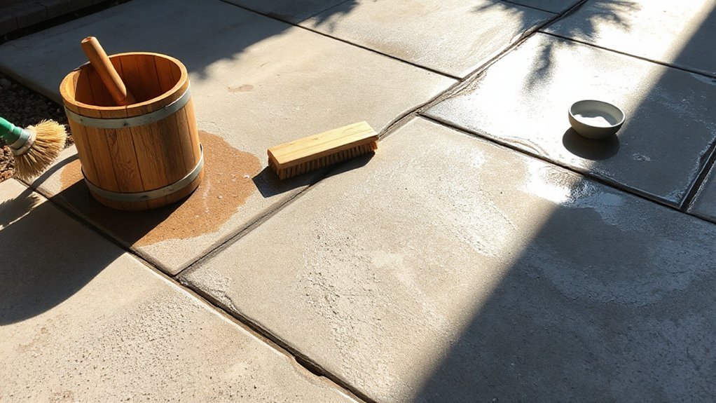 rinse dry clear surface