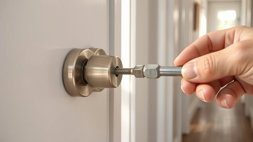 tighten handle set screw