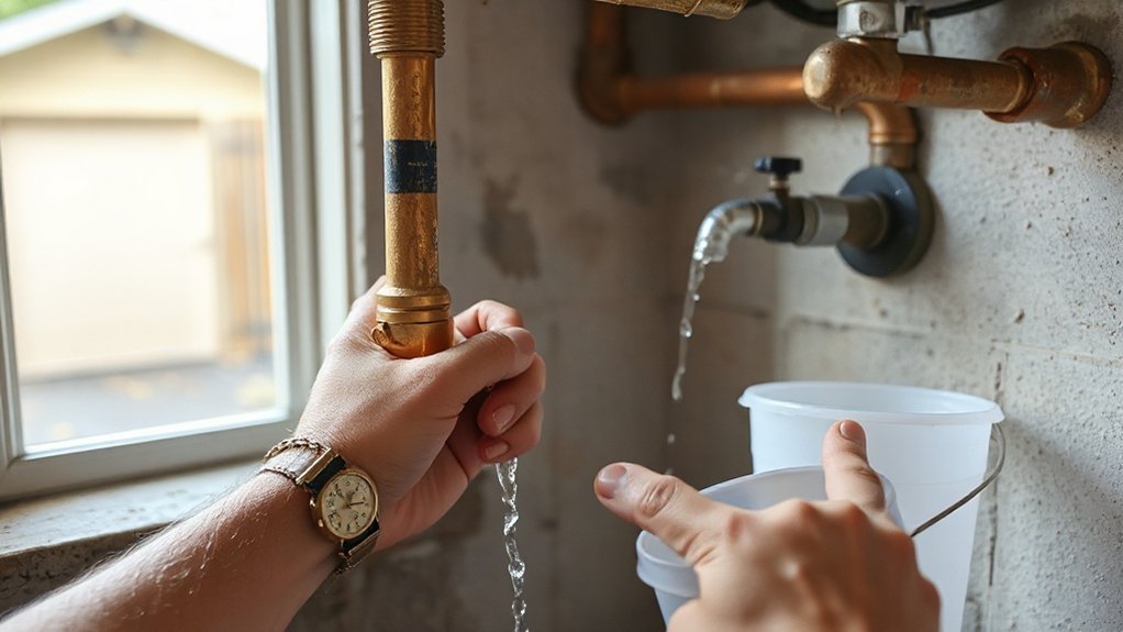 turn off open verify drain
