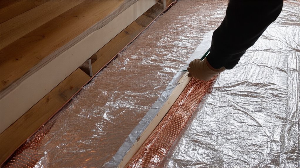 underfloor heating retrofit method